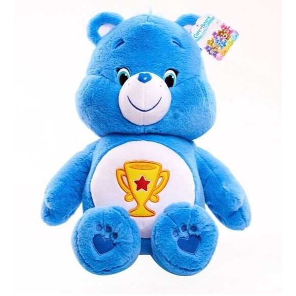 Care Bear Other - NWT Care Bear Champ Bear Plush Large Jumbo  Blue Stuffed Animal Toy Plush VTG XL